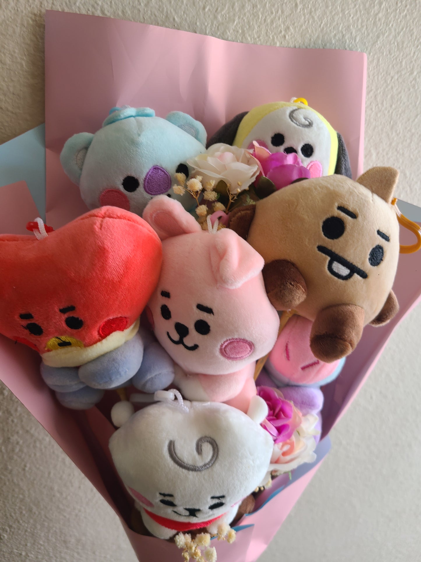 BTS BT21 Bangtan Boys KPop Plushie Bouquet