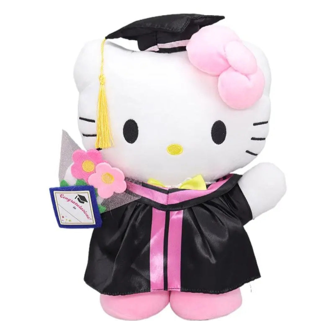 Hello Kitty Graduation Cap and Gown 13"