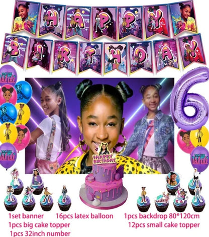 That Girl Lay Lay Party Decorations Birthday Party Supplies Banner- Backdrop Cake Topper 12 Cupcake Toppers - Balloons and Number Balloon