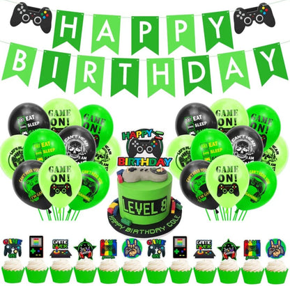 Video Game Party Supplies Set Birthday Decorations Balloons Cake Topper