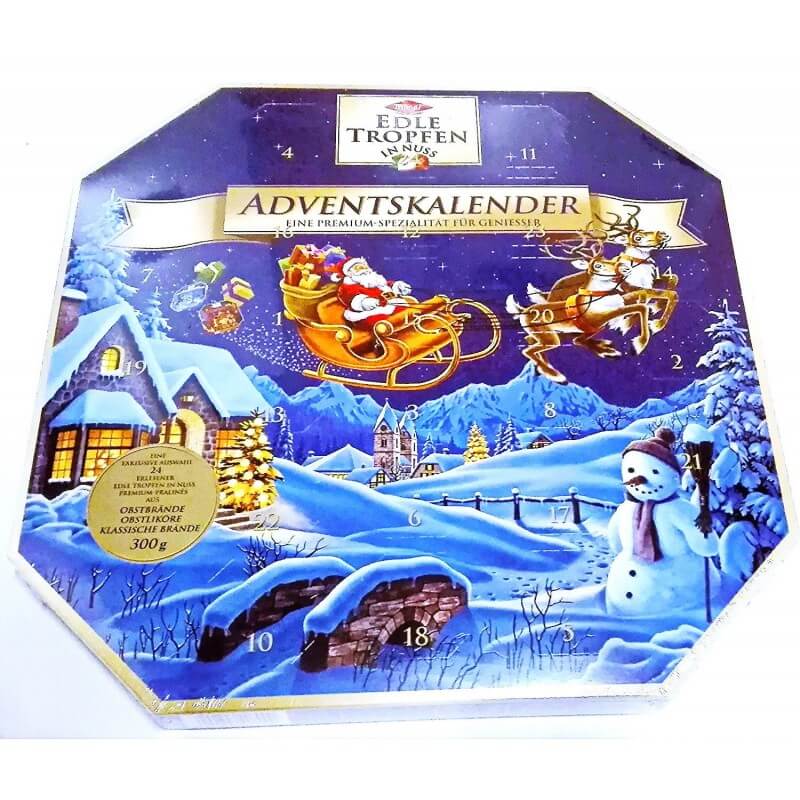 Trumpf Edle Tropfen In Nuss Adventskalender Choc Liquor Advent Calender 300g