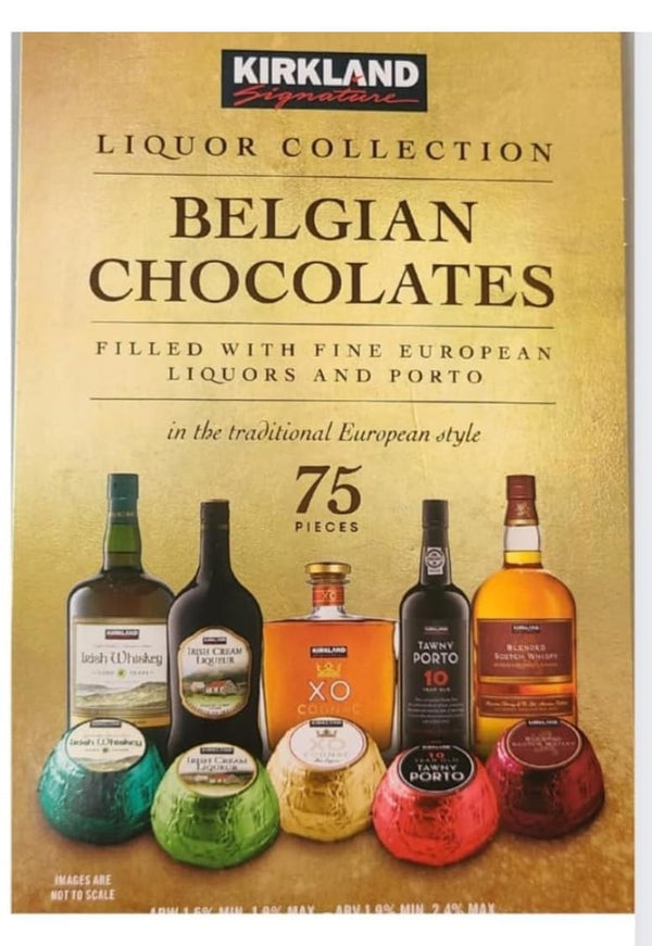 Kirkland Signature Belgian Chocolate - 75 pieces, Gifts for Friends Family Coworkers Boss New Years Valentines Day