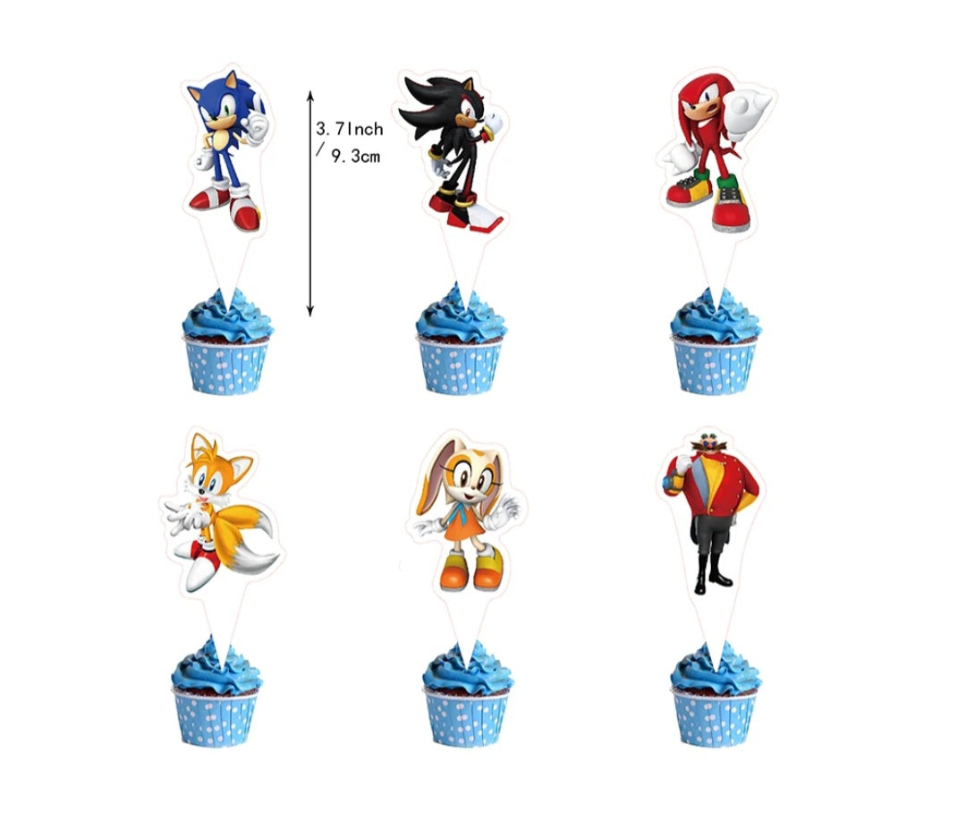 Sonic the Hedgehog 2 Party Decoration Balloons Banner Backdrop Cake Topper....