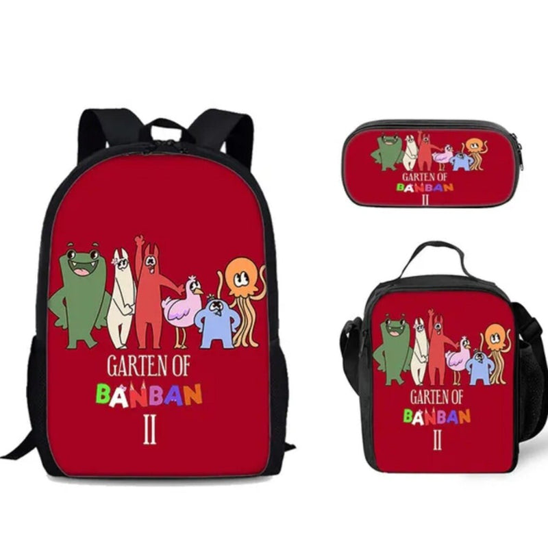 Garten of Banban Backpack Colorful Boys Girls School Bags Capacity School Students Boys Girls Anime Cartoon 3D Print Backpack