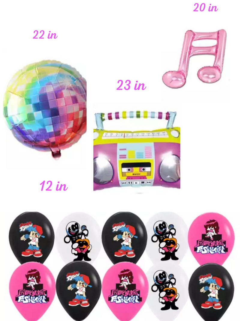 Friday Night Funkin Balloons Set - Queen of the Castle Emporium