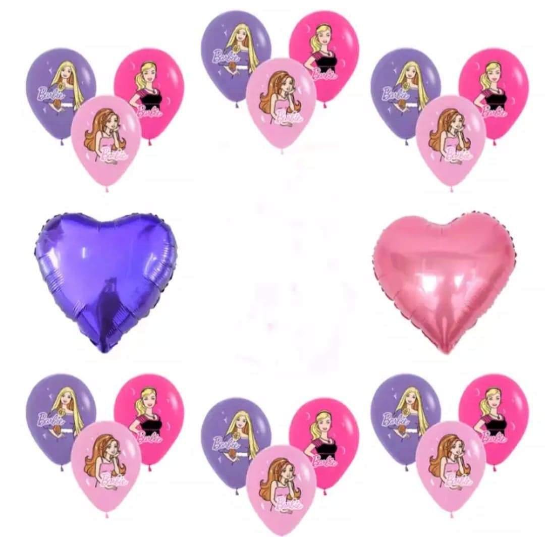 Barbie 5th to 7th Birthday Party Supplies Balloon Bouquet Decorations - Queen of the Castle Emporium