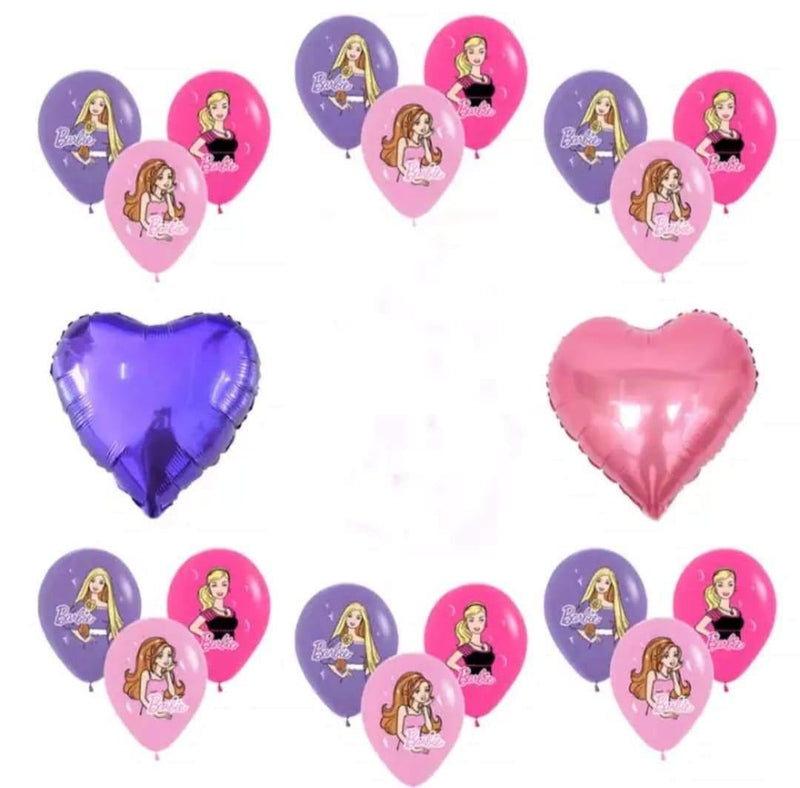 Barbie 5th to 7th Birthday Party Supplies Balloon Bouquet Decorations - Queen of the Castle Emporium