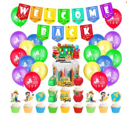 Welcome Back to School party balloons