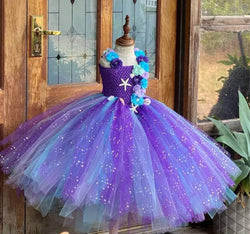 Little Mermaid Dress for Kids Girl Dress Princess Halloween Stunning Ocen Cosplay  Birthday Clothing for Kid  Party Gift Costume 2023