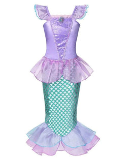 Little Mermaid Dress for Kids Girl Dress Princess Halloween Cosplay Birthday Clothing for Kid Carnival Party Gift Costume 2023