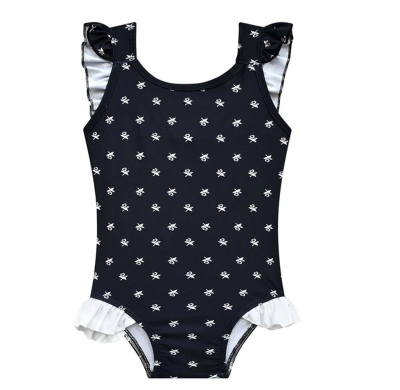Wednesday Addams Swimsuit for Girls Children One Piece  Swimwear Tankini Bikini Beach Wear Black Swimming Bathing Suit