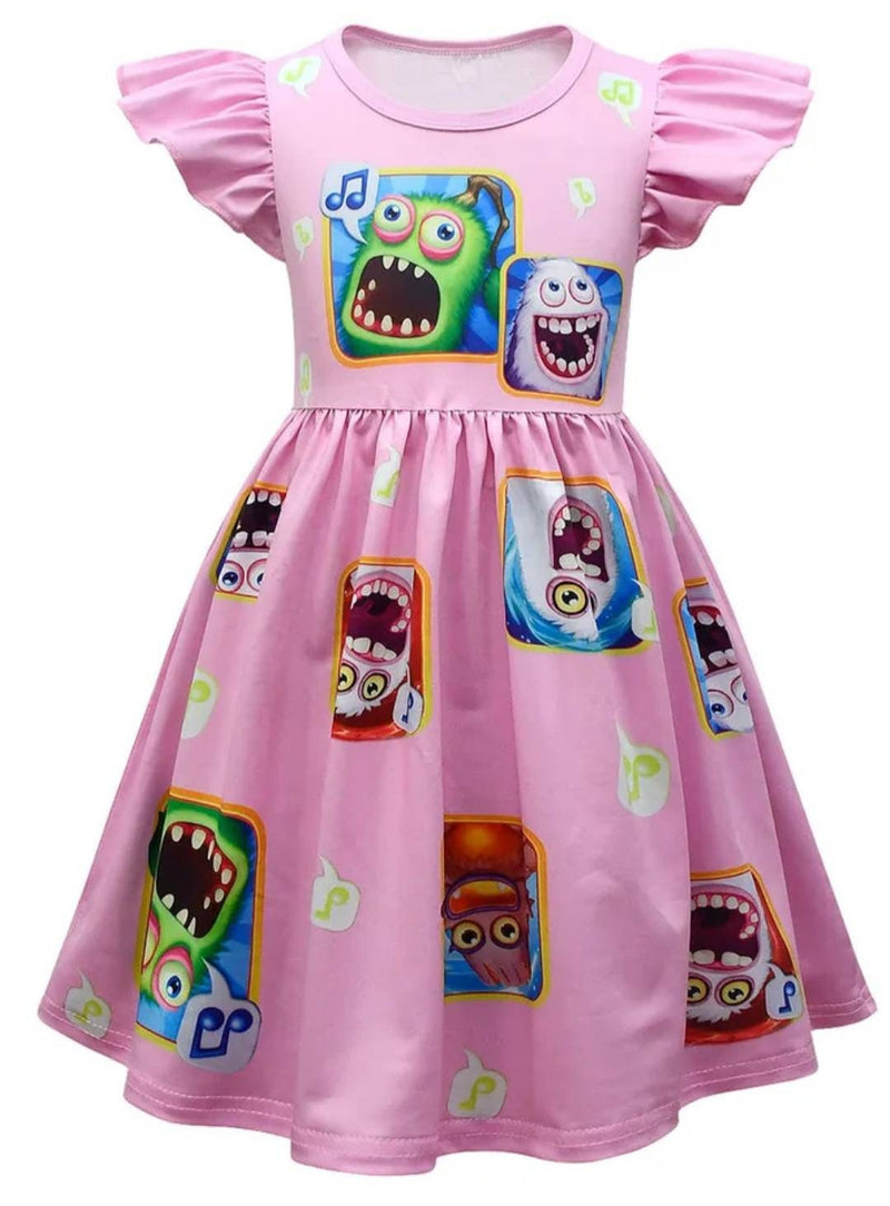 My Singing Monsters Music Game Birthday Summer Dress for Girls