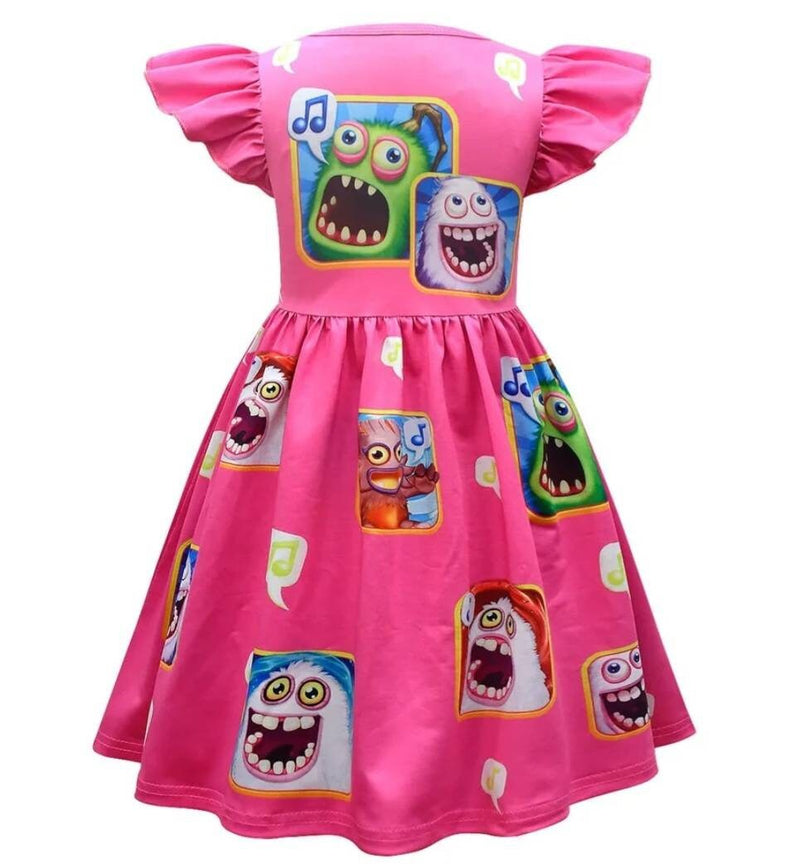 My Singing Monsters Music Game Birthday Summer Dress for Girls