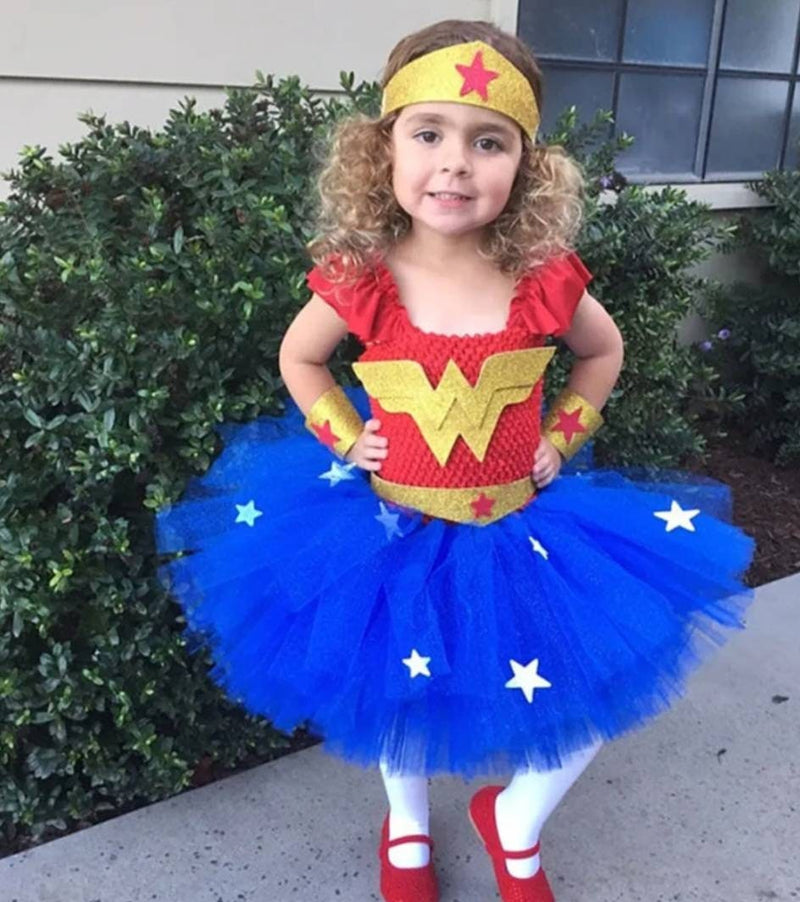 Wonder Woman Costume Kids Dress Girls Superhero Costume Children Halloween Costume for Kids