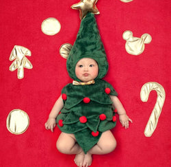 Newborn Baby Clothes Christmas Tree Cosplay Baby Girl Clothes Boy Rompers Kids Costume For Girls 0-6 Month One size Only
