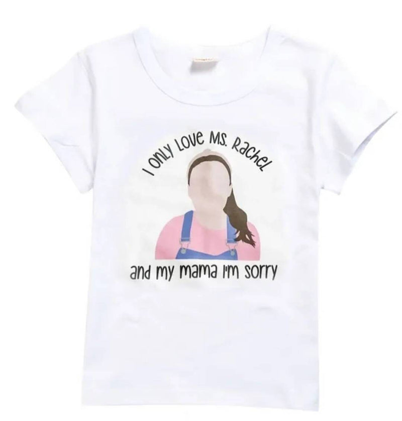 Ms. Rachel T-Shirt Toddler Preschhooll Boys Girls Outfit