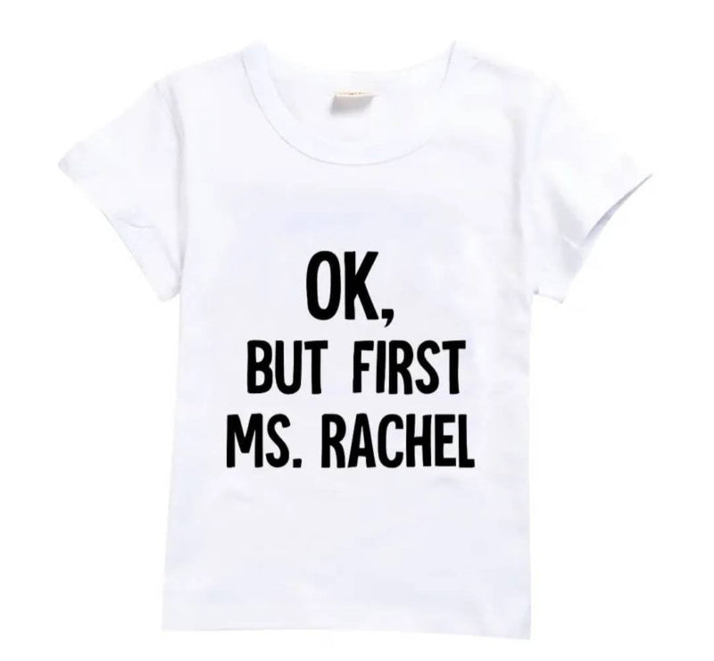 Ms. Rachel T-Shirt Toddler Preschool Boys Girls Outfit
