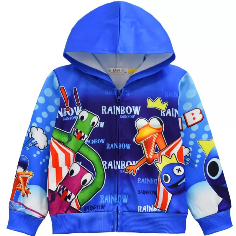 Rainbow friends Game Kids Clothes Spring Boy Girls Jacket Children Hoodie