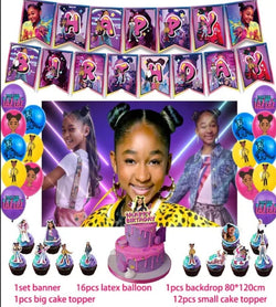 That Girl Lay Lay Party Decorations Birthday Party Supplies Banner- Backdrop Cake Topper 12 Cupcake Toppers - Balloons