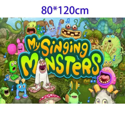My Singing Monsters Backdrop 80x120cm Birthday Decoration for kids