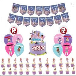 Roblox Pink Party Supply Girls Gaming Party Decoration