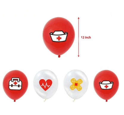 Happy International Nurses Day Theme Party Decoration Balloons Congrats Nurse Banner Cake Topper Festival Party Supplies