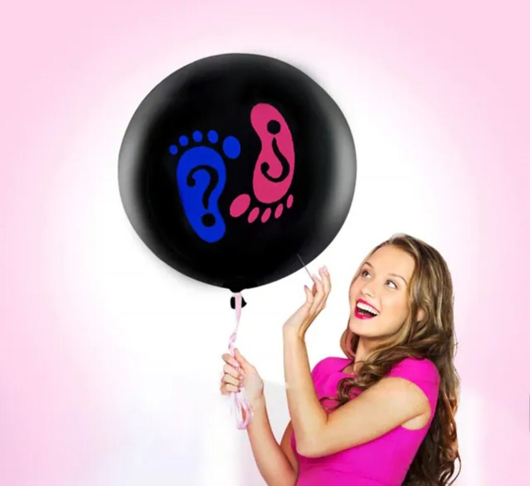 1 Set Party Decoration Balloon Boy Or Girl Gender Reveal Black Latex Balloon Baby Shower Confetti Ballons Birthday Gender Reveal