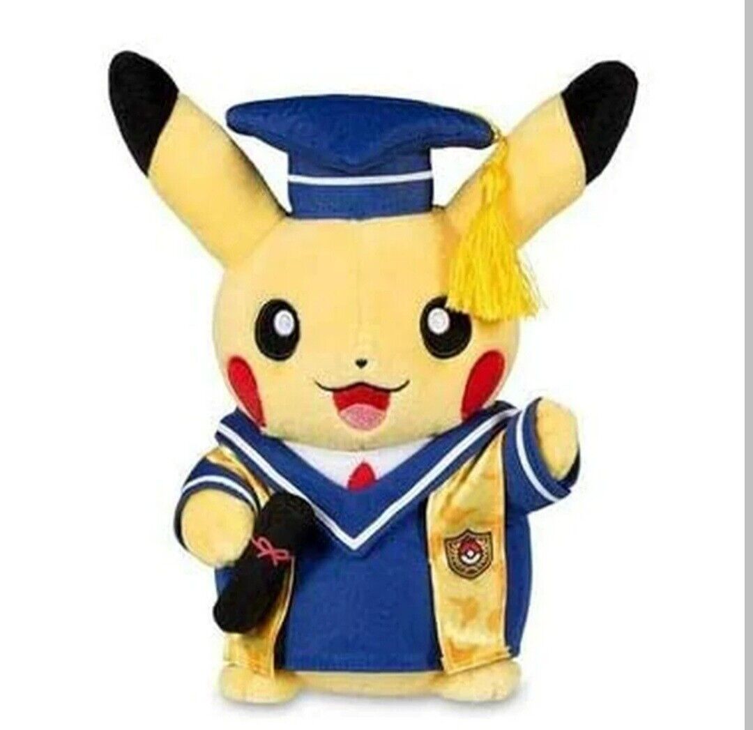 Pikachu Graduation Plush with Balloons Grades Gifts for him/her