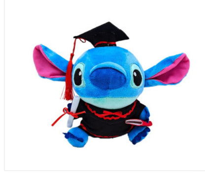 Lilo Stitch Graduation Plush Figure Stuffed Animal Toy Grad Cap Gown 9 inch