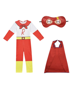 Ryans World Pajamas Costume Dress Up Red Titan Ryan Masked Hero size 6/7