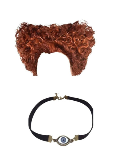 Winifred Sanderson Wig for Women, Halloween Costume Accessory, Hocus Pocus, One Size, Features Two Large Poufs