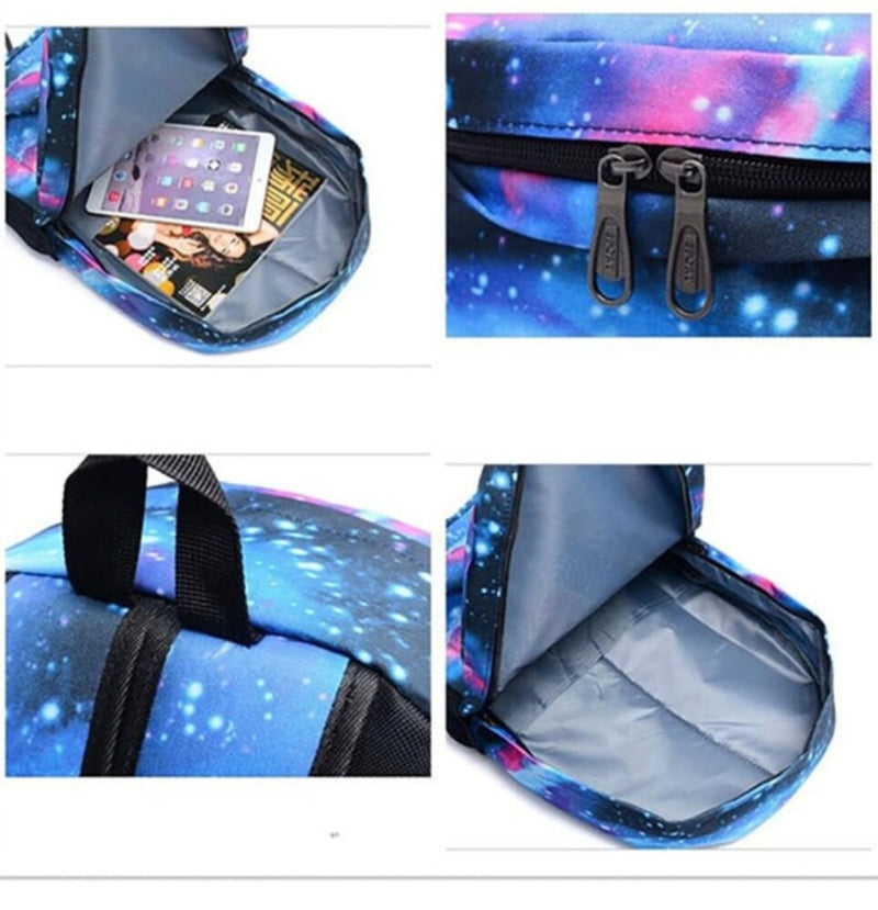 3pcs/set My Singing Monsters Backpack Boys Girls Primary Middle School Students Schoolbag Cross body Bag Travel Laptop Bag
